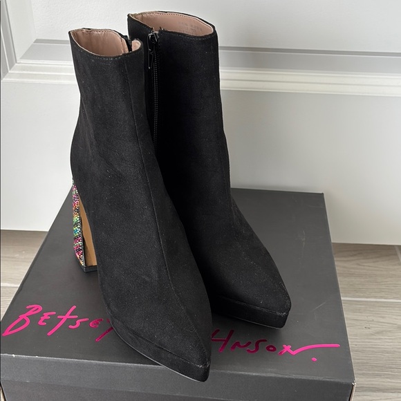 (NIB) Betsey Johnson Women’s Raylan Platform with Rhinestone Heel Bootie - Picture 10 of 13